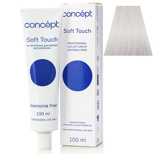 Cream-color for hair without ammonia 9.68 very light blond violet-pearl Soft Touch Concept 100 ml